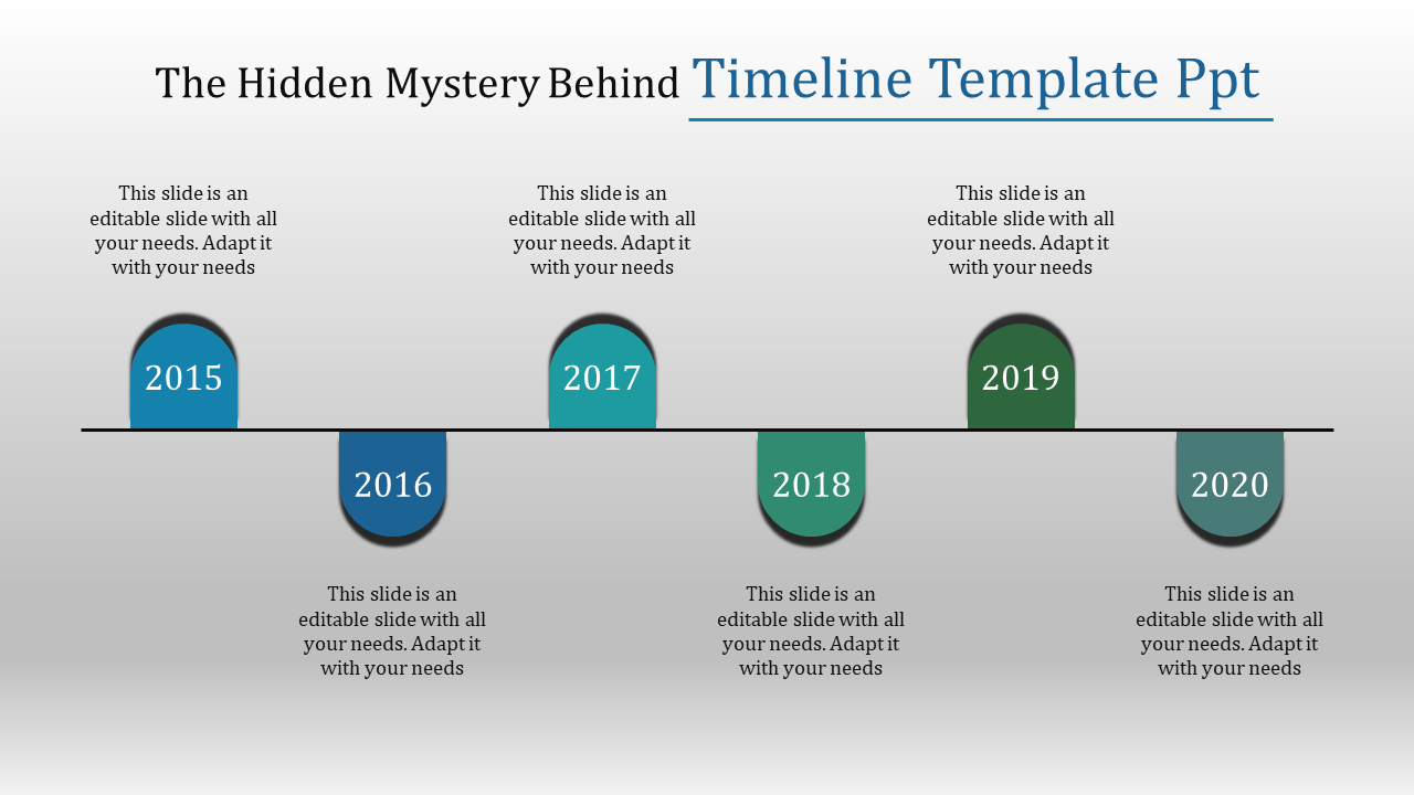 Free - Most Powerful Timeline PPT Themes Template for Presentation